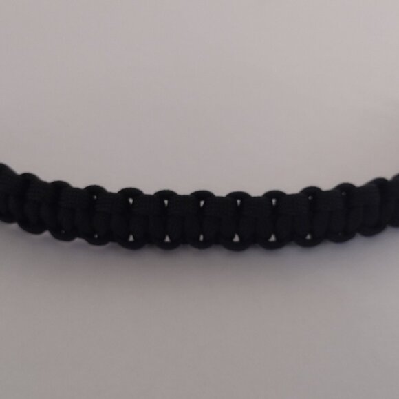 Handmade CobraStitch Paracord bracelet black buckles. Unisex - Picture 8 of 15